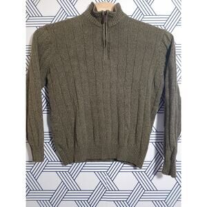 Oscar De La Renta Pullover Sherpa Collar Sweater Size XL